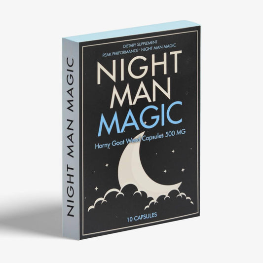 Night Man Magic, Blended Nutrition for Energy, Vitality and Sports Living - 10 Count
