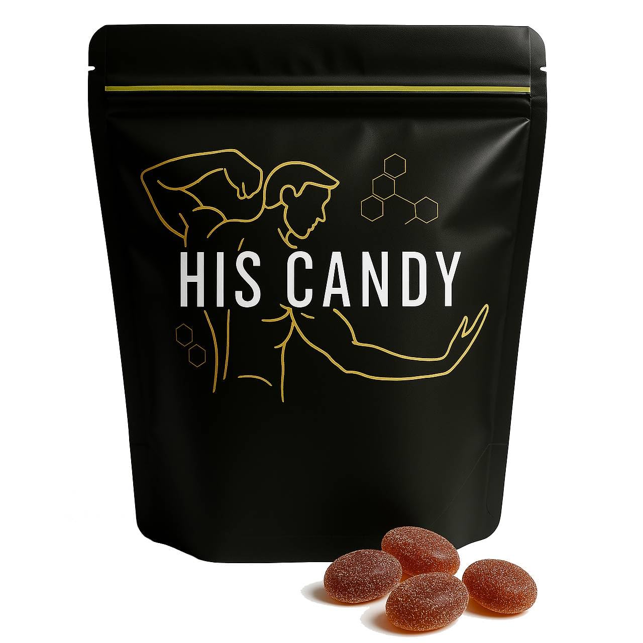 HIS CANDY Energy Boosting Candy Workout Aid for Maximizing Performance, Vitality and Endurance, Pack of 10 Lozenges