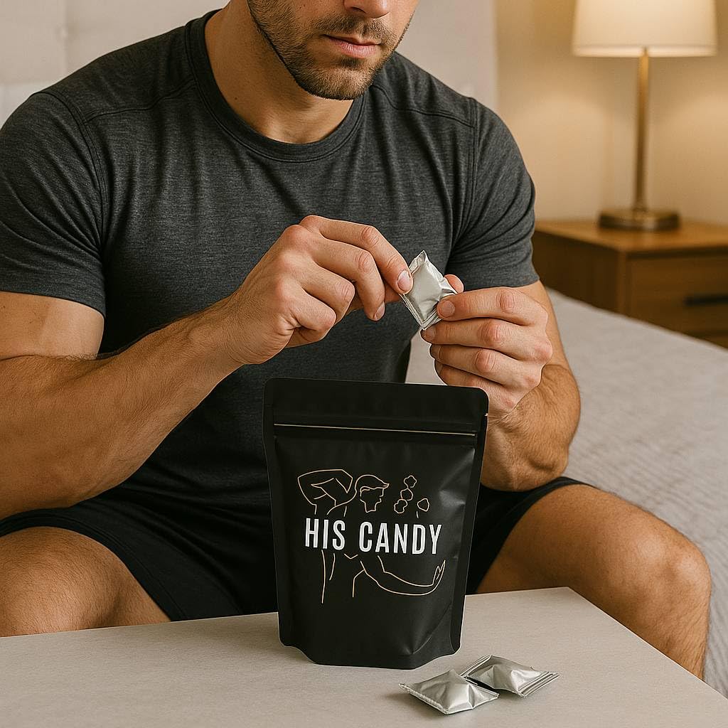 HIS CANDY Energy Boosting Candy Workout Aid for Maximizing Performance, Vitality and Endurance, Pack of 10 Lozenges