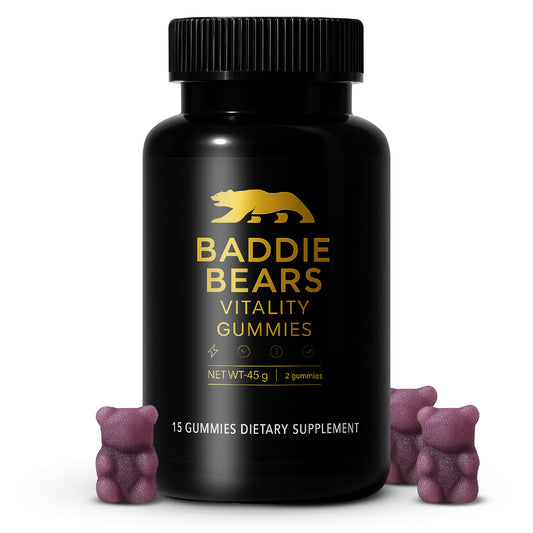 BADDIE BEARS MAX ENERGY GUMMIES – Rapid Strength & Power Boost! (15-Pack)